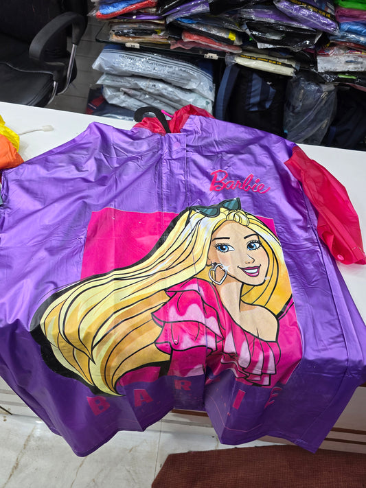 Barbie Print Raincoat for Girls