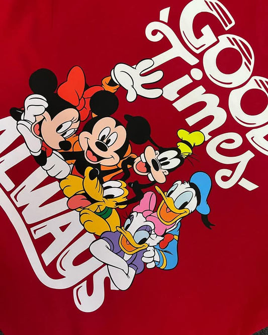 Mickey Mouse friends Printed Cot set.