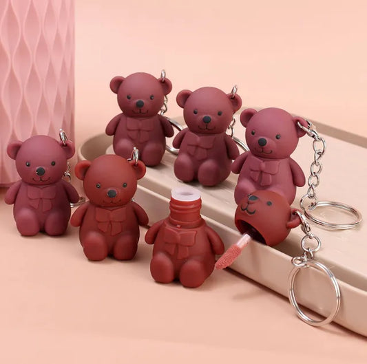 TEDDY BEAR KEYCHAIN LIPSTICK